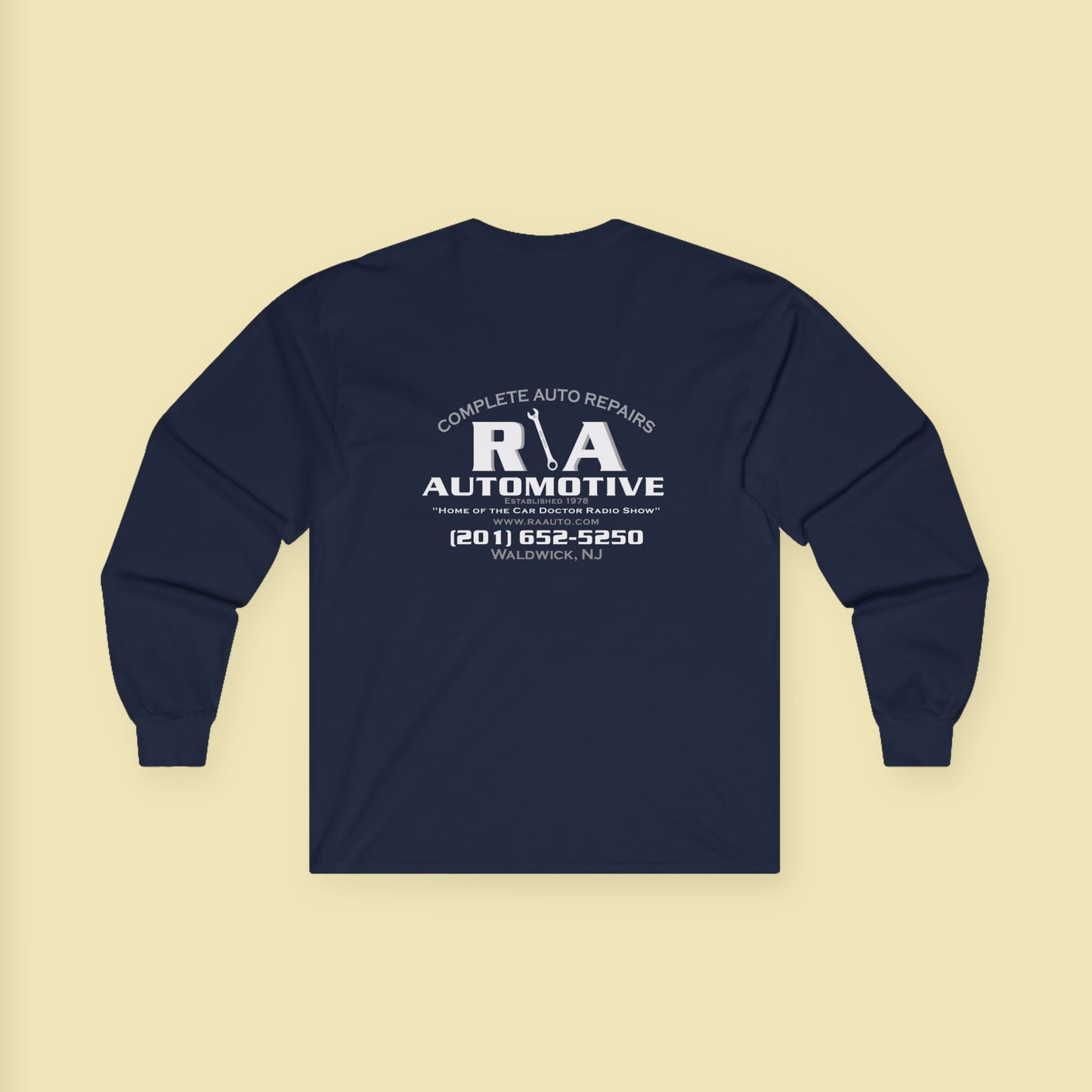 R\A Automotive Unisex Ultra Cotton Long Sleeve Tee