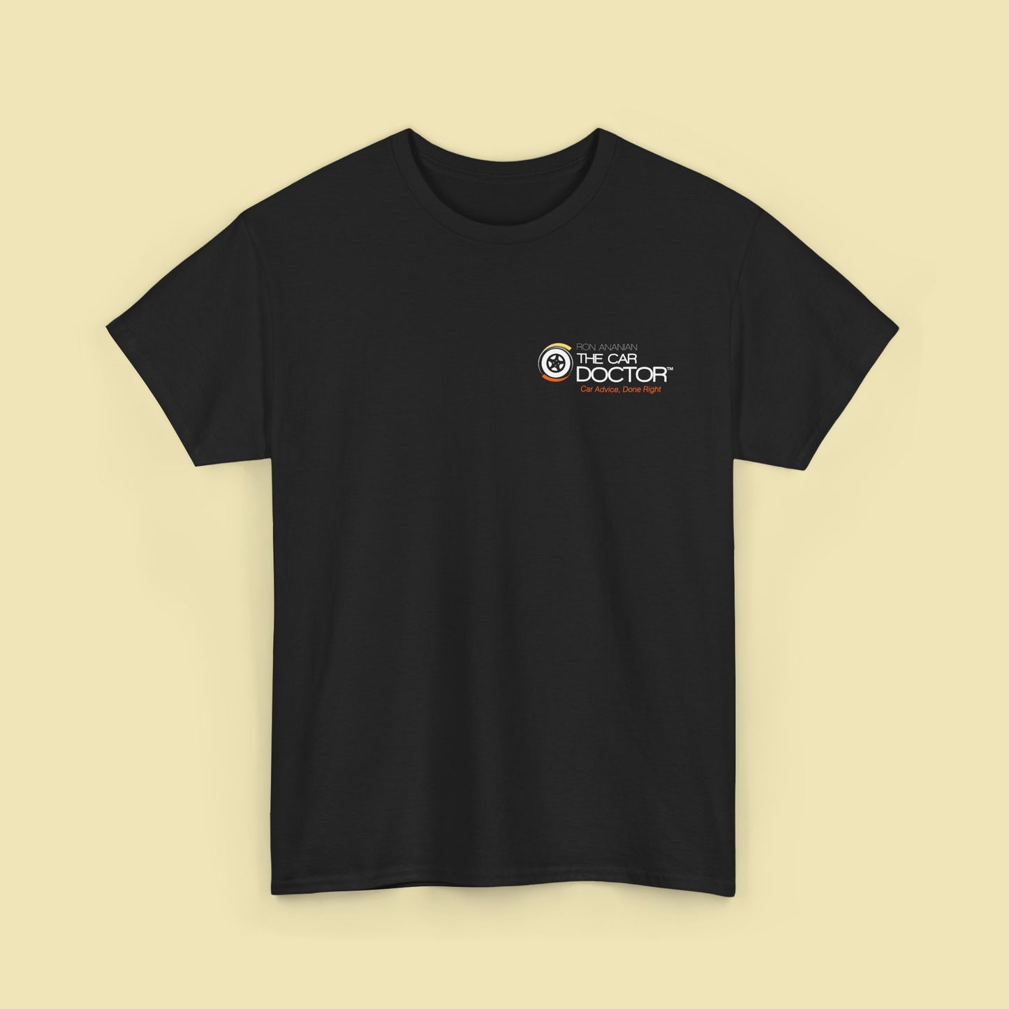 Ron Ananian The Car Doctor™ - Unisex Heavy Cotton T-shirt (FRONT LOGO ONLY)