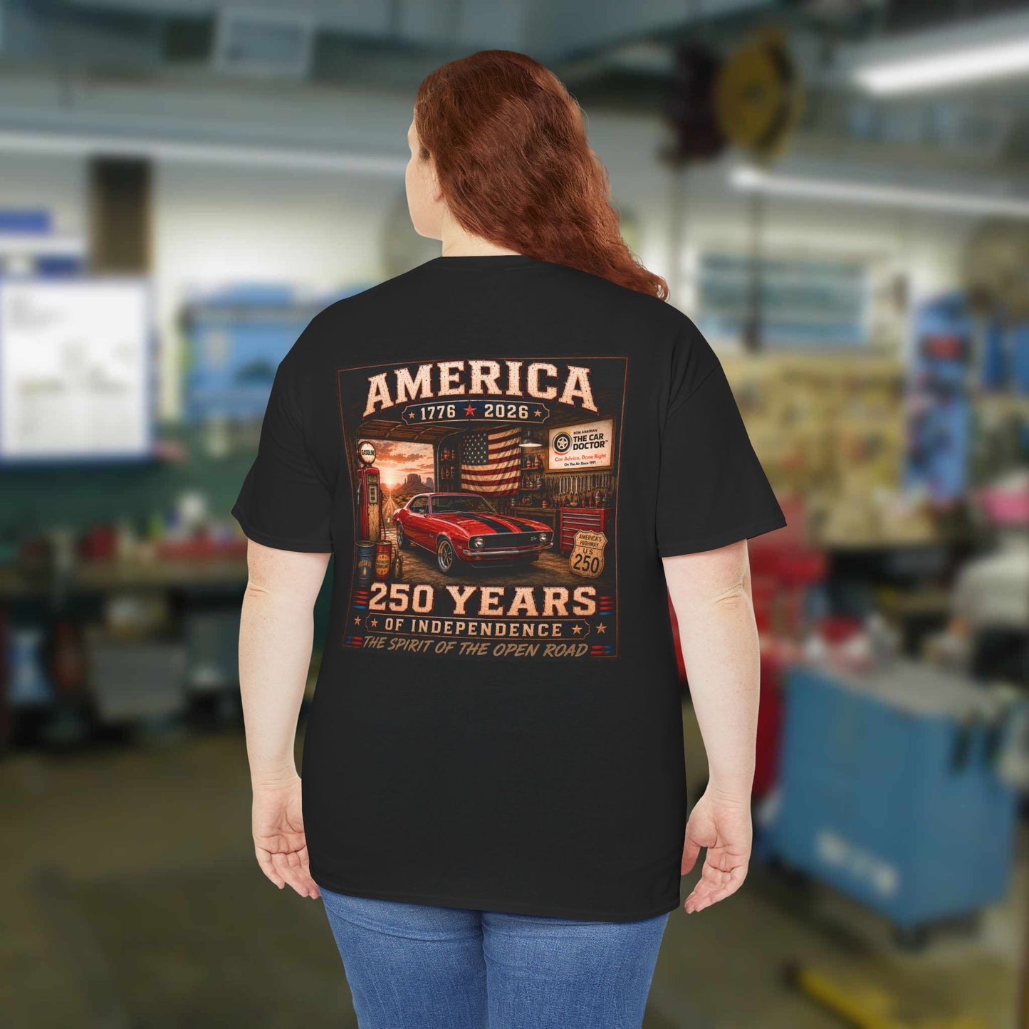 Ron Ananian The Car Doctor™ - America 250 Years Unisex Heavy Cotton T-Shirt