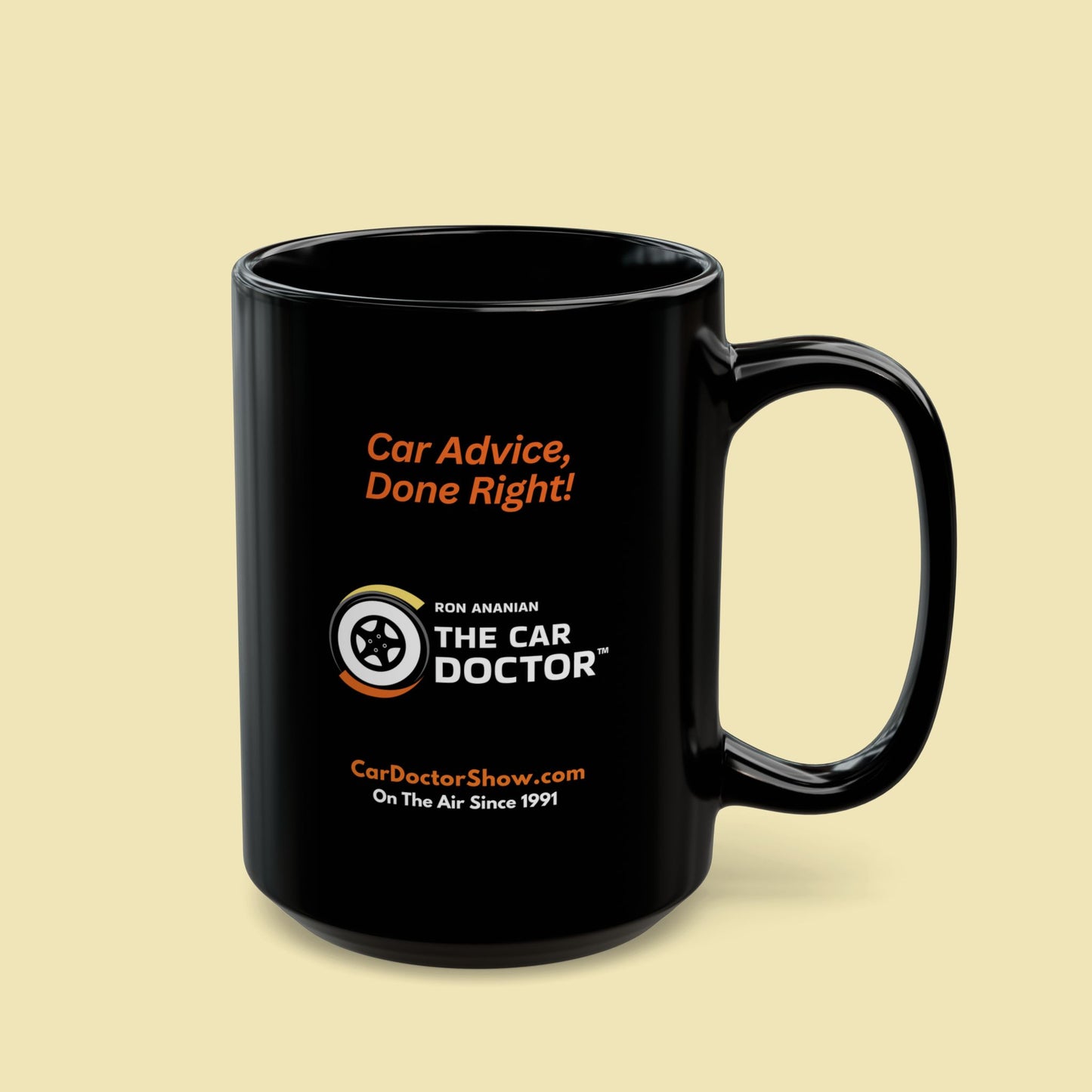 Ron Ananian The Car Doctor™ - "Weekend Wrencher" - 15 oz Black Coffee Mug