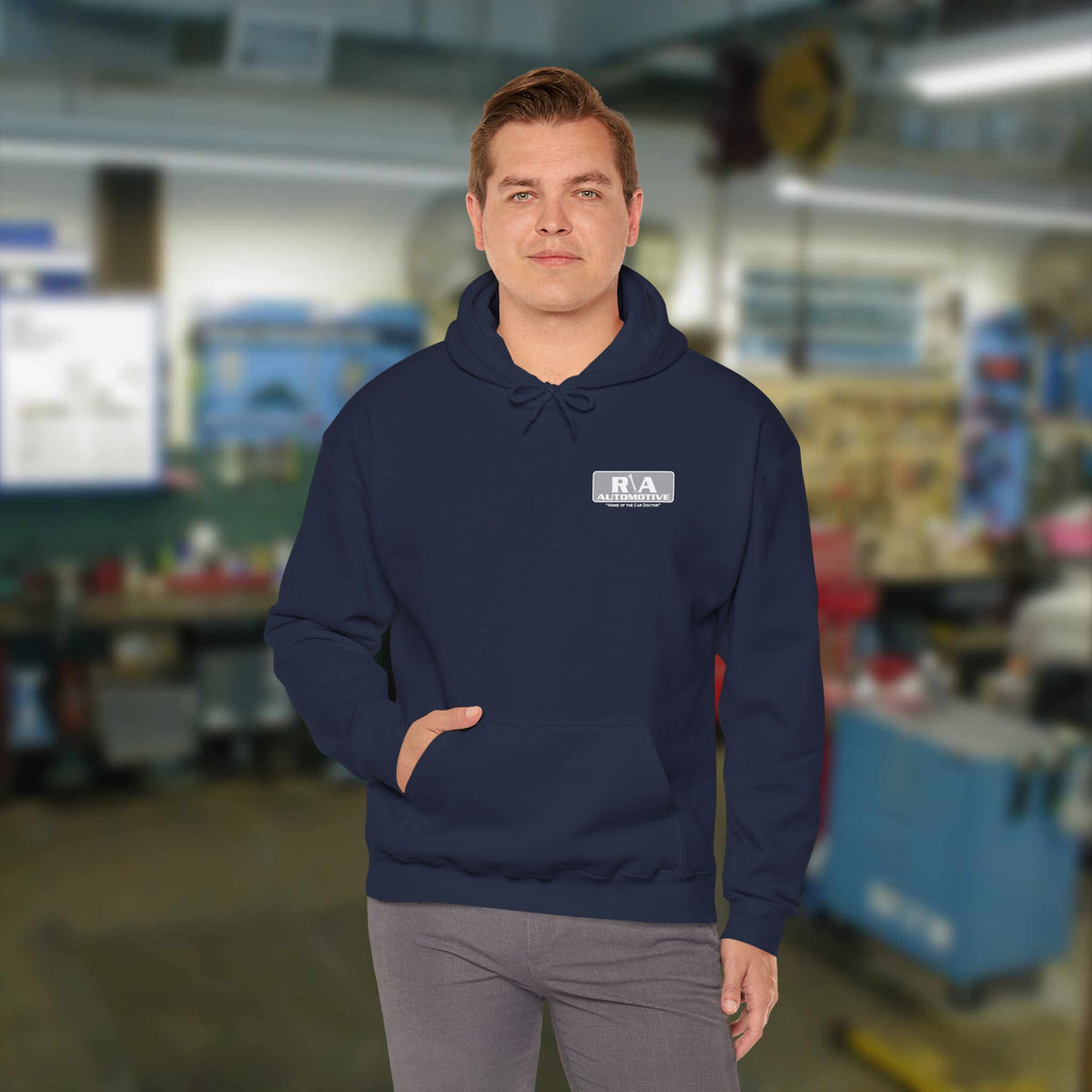 R \ A Automotive Hooded Sweatshirt