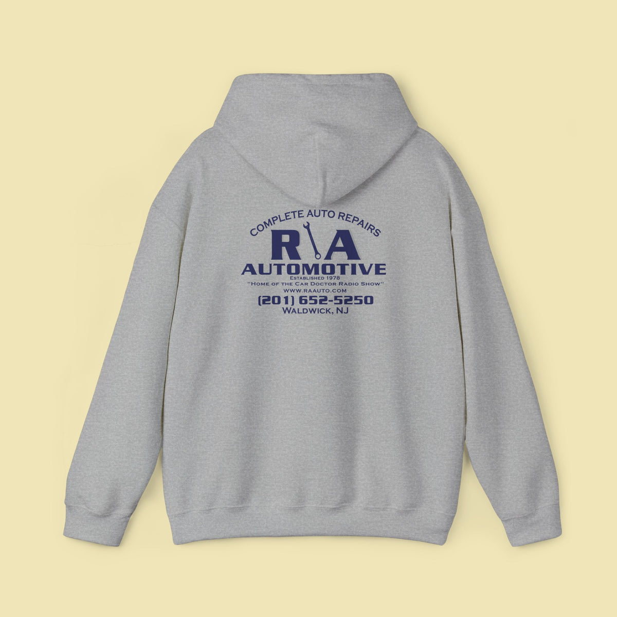 R \ A Automotive Hooded Sweatshirt
