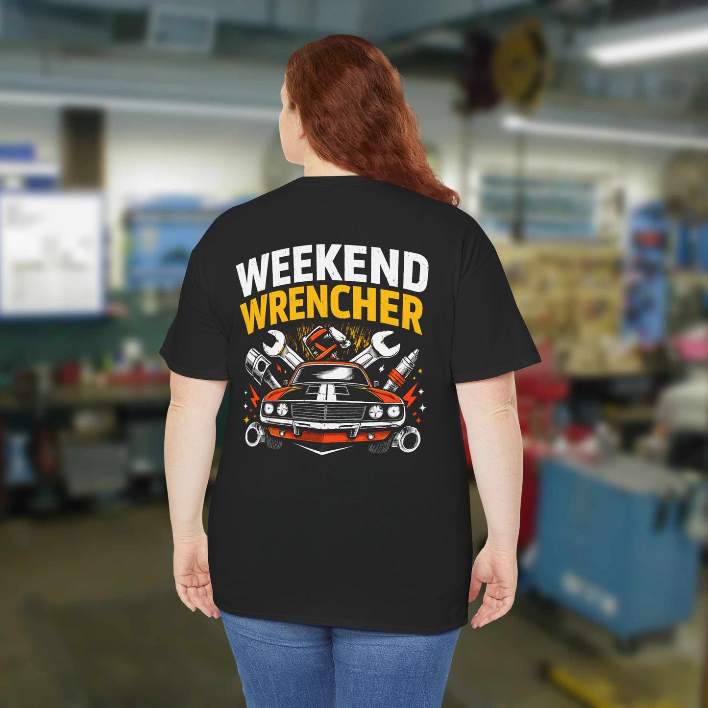 Ron Ananian The Car Doctor™ - "Weekend Wrencher" Unisex Heavy Cotton T-shirt