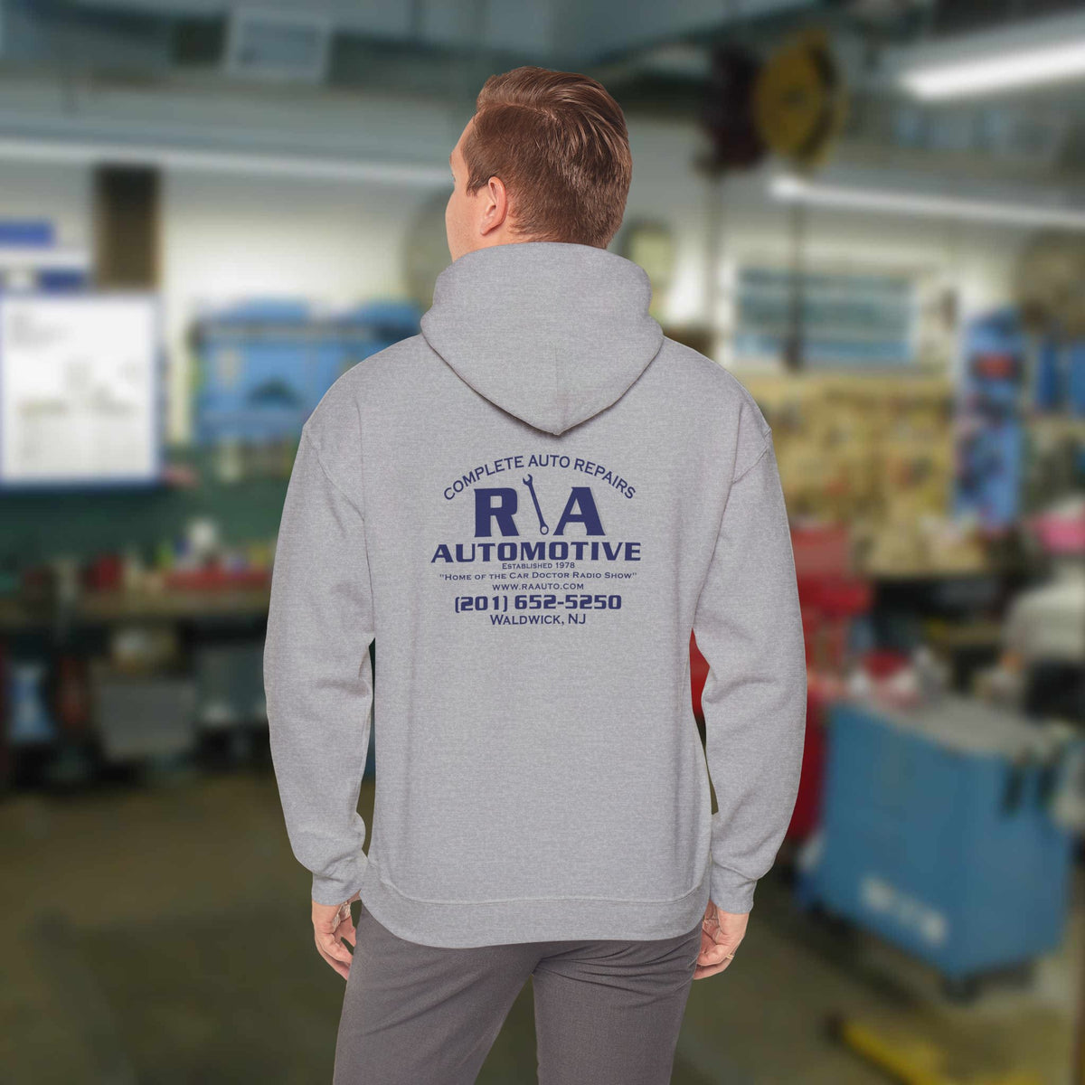 R \ A Automotive Hooded Sweatshirt