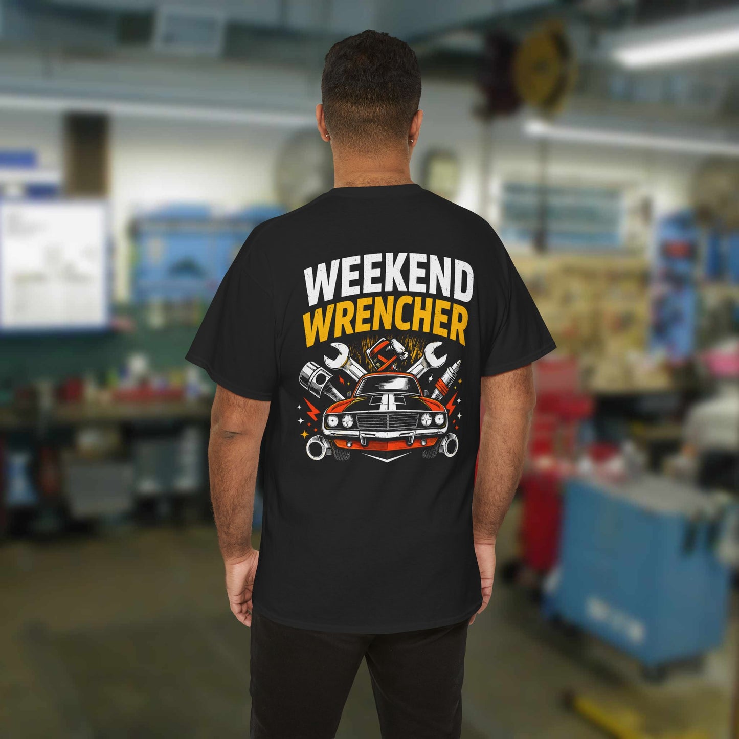 Ron Ananian The Car Doctor™ - "Weekend Wrencher" Unisex Heavy Cotton T-shirt
