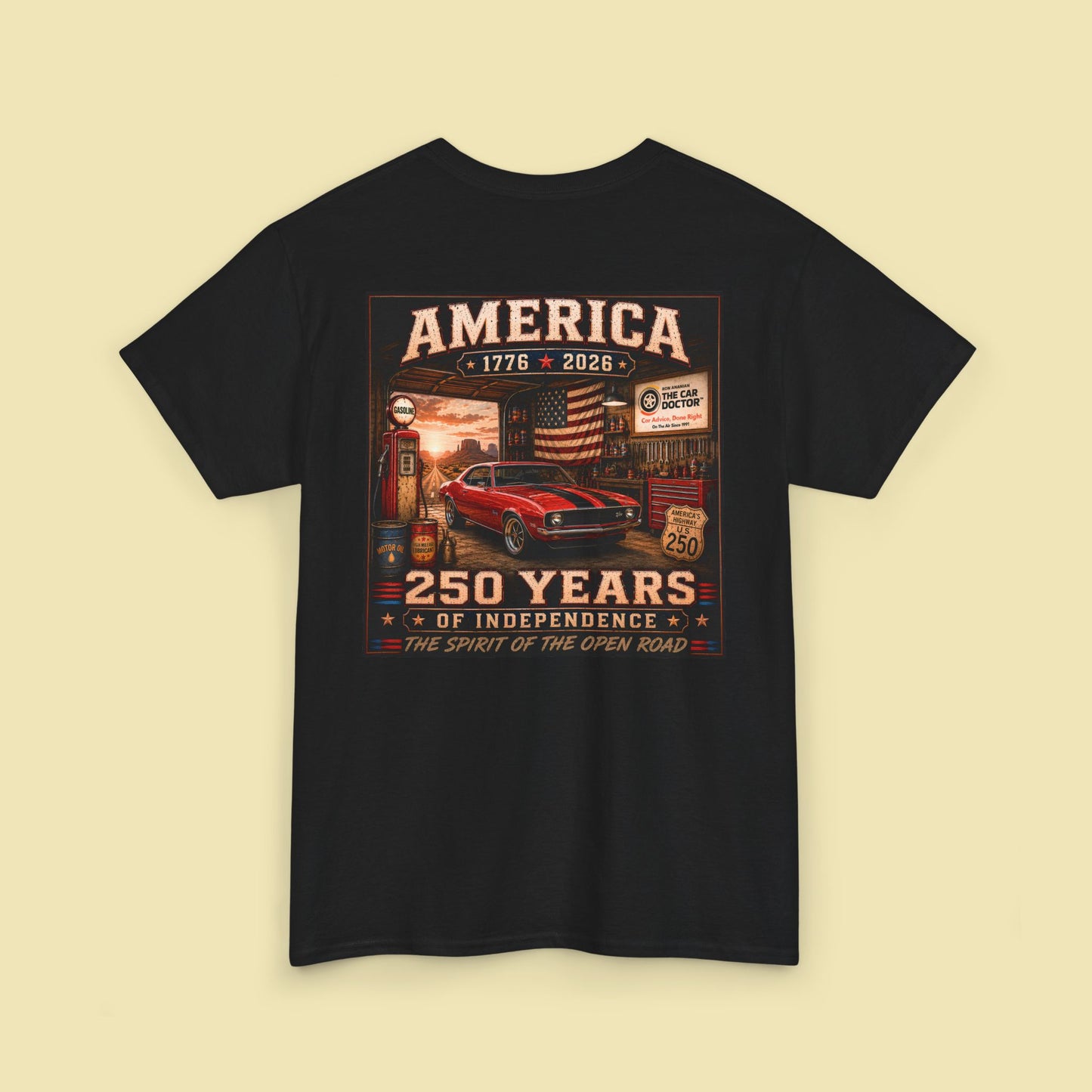 Ron Ananian The Car Doctor™ - America 250 Years Unisex Heavy Cotton T-Shirt