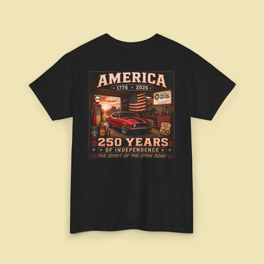 Ron Ananian The Car Doctor™ - America 250 Years Unisex Heavy Cotton T-Shirt