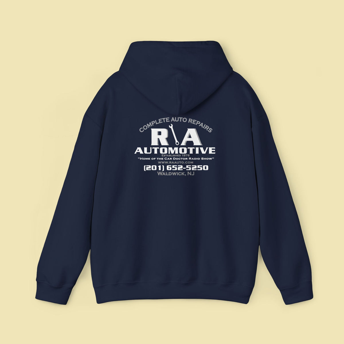 R \ A Automotive Hooded Sweatshirt