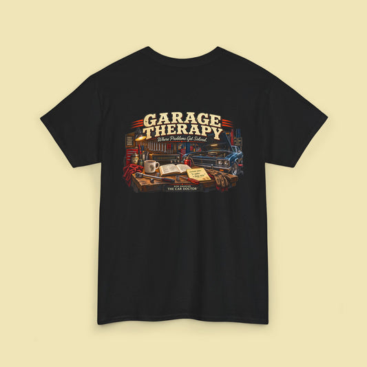 Ron Ananian The Car Doctor™ - Garage Therapy Unisex Heavy Cotton T-Shirt