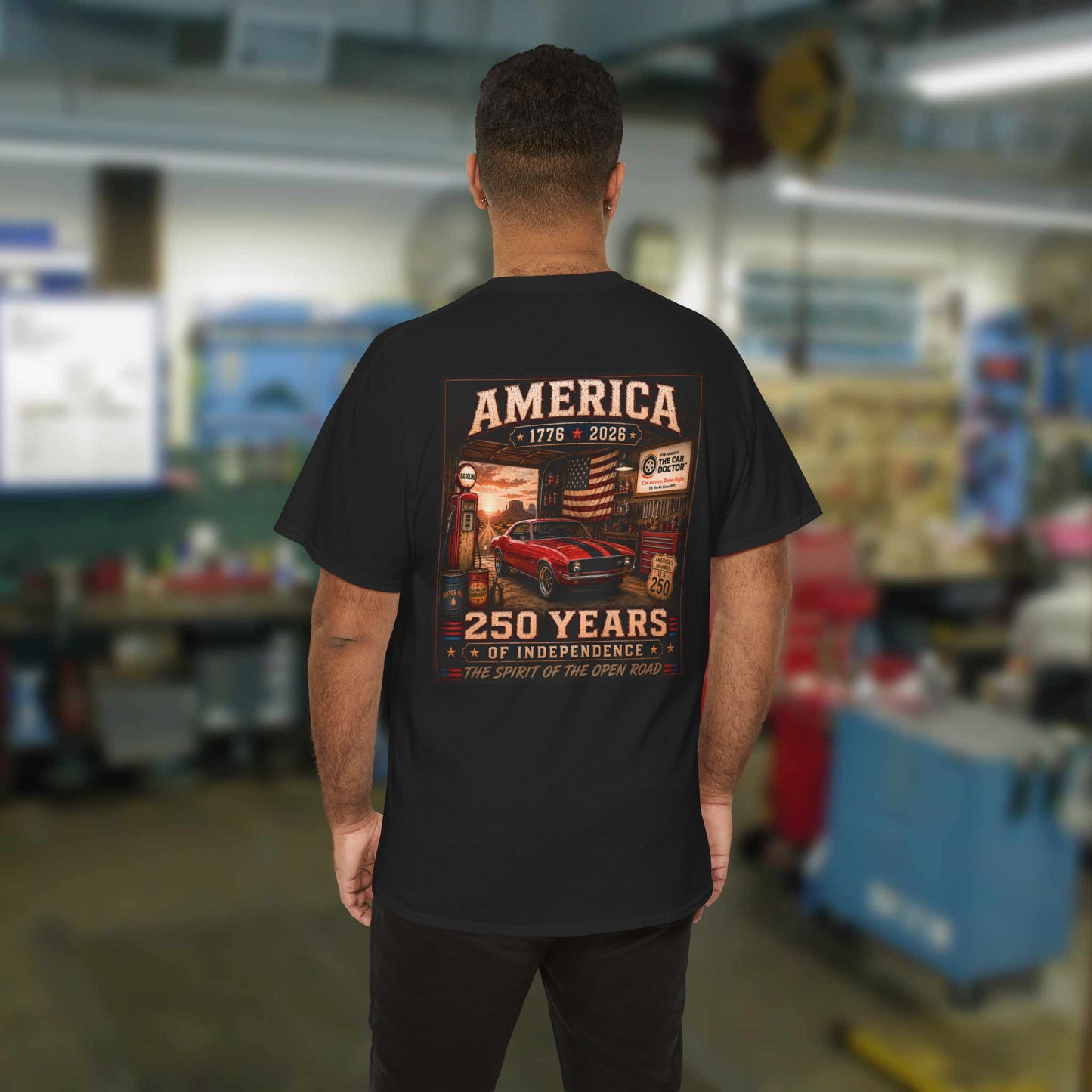 Ron Ananian The Car Doctor™ - America 250 Years Unisex Heavy Cotton T-Shirt