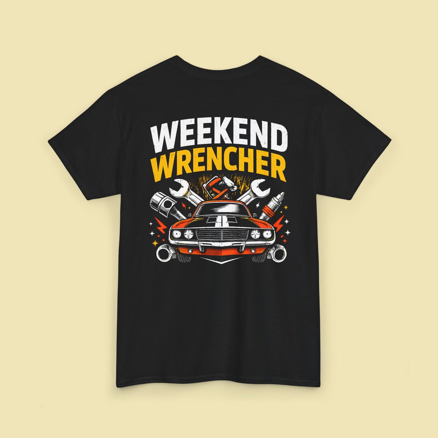 Ron Ananian The Car Doctor™ - "Weekend Wrencher" Unisex Heavy Cotton T-shirt