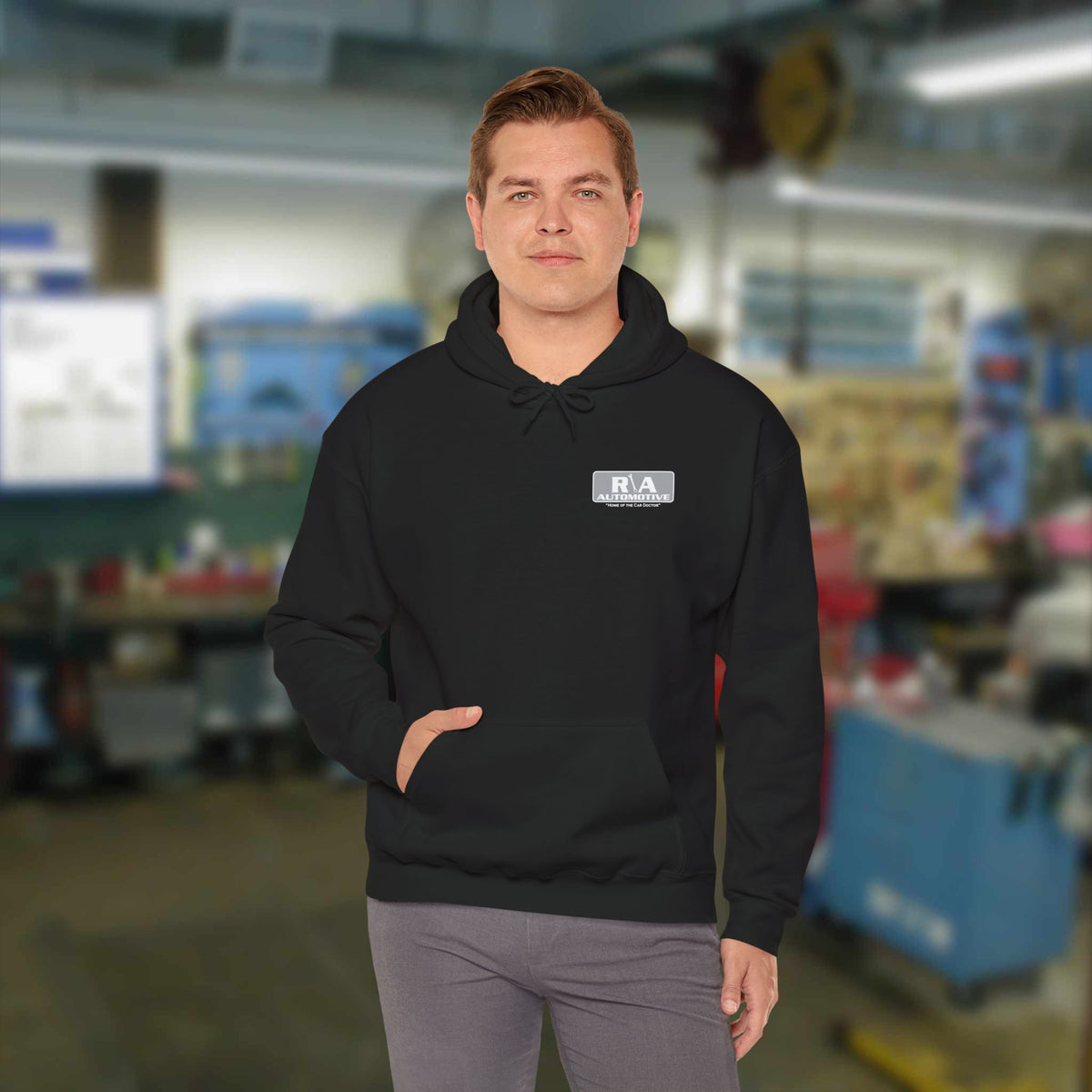 R \ A Automotive Hooded Sweatshirt