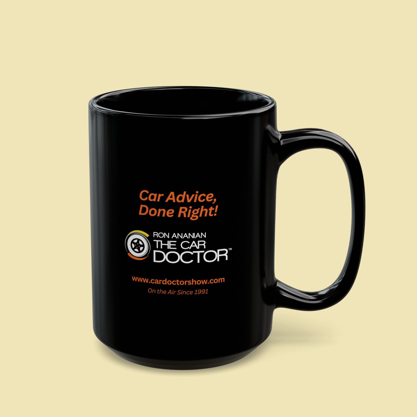 Ron Ananian The Car Doctor™ - 15 oz Black Coffee Mug
